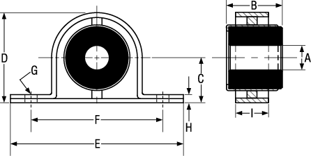 GRAPHALLOY 675 pillow block